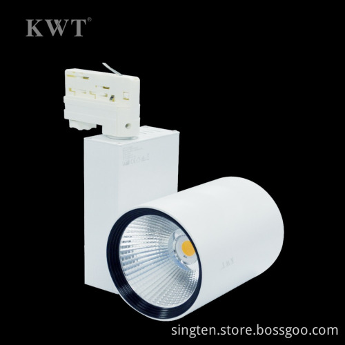 2015 china whole sale dimmable black led track rail lights high power 56w citizen cob led track light with ce rohs saa